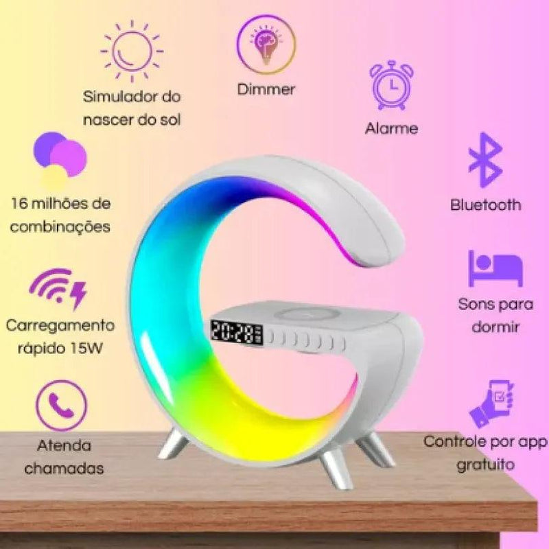 G-Speaker Smart Station Luminária Caixa De Som e Carregador - KLIQSHOP