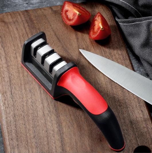 Afiador de facas Profissional 3 em 1 - Corte do Chef™ - KLIQSHOP